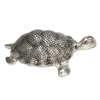 Rockshok Silver Metallic Designer Tortoise Showpiece