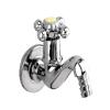 Shineman Sanitary Bib Cock Tap with Nozel made of brass silver in colour view 1
