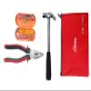 GLOBUS 604 Hand Tool KIT Pack of 3 (8" PLIER RED & Black +1/2 LBS Hammer + Screwdriver Set/6 with Tool KIT Bag) view 1