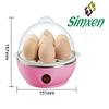 Simxen Plastic Egg Boiler Electric Automatic Off 7 Egg Poacher For Steaming, Cooking Also Boiling And Frying 400 W (Blue, Pink ), ?25 ML view 3