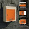 Plantex Letter Box/GI Steel Complaint Box/Suggestion Box/Donation Box with Key Lock/Letter Box for Home/Office/Hotel Gate/Post Box (Orange & Ivory) - Wall Mount A4 Size view 4