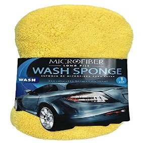 PRIKNIK Wash and Dry 2-in-1 Multipurpose Microfibre High Permance Cleaning Sponge(2 Pieces) Home Kitchen Car Bike Vehicle Washing Cleaning Shining -Compatible with Volkswagen T-ouareg