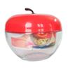 RichCraft International Set Of 2 Multi Purpose Red Appy Jars - Plastic Cap With Glass Base -Capacity 250 Gms - Free Base Plate view 3