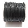 Goelx Nylon Wax Cord Leather Dori for Jewellery Making, Beading, Art Craft Work & Handicrafts !! Pack of 25 mtr - Black - 2mm view 1