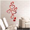 Bikri Kendra - Love Hearts red 8. - 3D Acrylic Mirror Wall Stickers Collection view 1