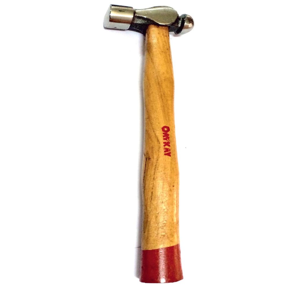 Ball Pien Hammer With Wooden Handle 300 Gm Head 1Pc Oaykay Tools