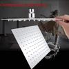 DRIZZLE 6x6-inch Ultra Slim Stainless Steel Overhead Shower with 15-inches Long Arm (Silver) view 2