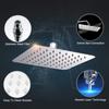 DRIZZLE 6x6-inch Ultra Slim Stainless Steel Overhead Shower with 15-inches Long Arm (Silver) view 3