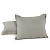 AURAVE Solid Cotton 220 TC Pillow Covers  Standard Size | Soft, Breathable & Durable | Luxury Hotel Quality with Envelope Closure - 18 X 27 Inches, Smoke Grey, 2 Piece view 2