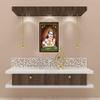 SAF Lord Murugan Swamy Kartikey Sparkle Coated Digital Reprint Synthetic Painting (20 cm x 32 cm x 3 cm) view 2