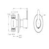 Cera F1015361 Concealed stop cock with Polished Stainless Steel adjustable wall flange for Bathroom Fittings (Silver, ) -Pack of 1 view 2