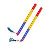 DMS RETAIL Tiranga Dandiya Garba Sticks with Lace for Navratri Celebration 9 Inches Small Size Pack of 5 Pair view 2