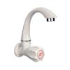 Vinayak Plastic Sink Cock Tap, Cream & Black, Painted Finish view 1