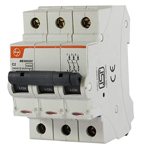 HIGHTECH L&T Exora 32A 3 Pole (TP) 415V 10KA C-Curve MCB