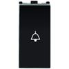 Anchor by Panasonic 66703B Roma Urban Modular 2M V0 Grade Polycarbonate Dnd MMR External Unit DND Indicator MMR Indicator and Bell Push Switch (Black) view 2