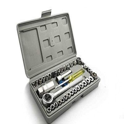 Kytaste 40 in 1 Pcs Tool Kit and Screwdriver and Socket Set (Multicolor)