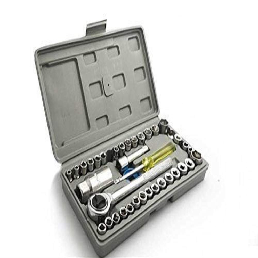 Kytaste 40 in 1 Pcs Tool Kit and Screwdriver and Socket Set (Multicolor)