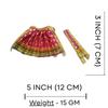 Salvus APP SOLUTIONS Beautifully Handmade Devi Vastra Dress for Maa Durga Statue, Set of 2 (5x3 Inch, Pink and Red) view 2