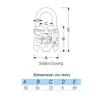 Harrison T-27 / BCP-0040 Steel 6 Levers Padlock with 3 Keys view 3