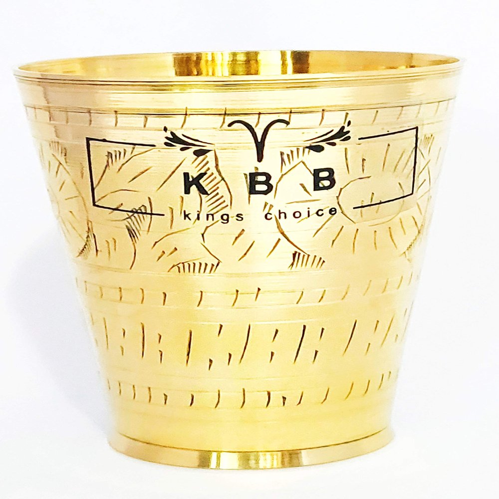 KBB JAPANI Handworked Design Brass Glass16 NO. (300 ml ;KBB055)