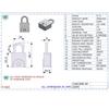Harrison CX-1000-0594 Key Padlock (Silver, Painted Finish) | Padlock, Padlocks, Locks for Home, Locks for Main Door view 4