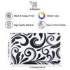 E-Retailer Waterproof PVC Refrigerator Drawer Mat/Multipurpose Fridge Mats Set of 6 Pcs (Floral Black, Size-17.5X11.5 Inch) view 3
