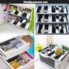 E-Retailer Waterproof PVC Refrigerator Drawer Mats/Multipurpose Mat/Fridge Mats Set of 6 Pcs (Printed Black, Size-17.5X11.5 Inch) view 2