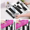 E-Retailer Waterproof PVC Refrigerator Drawer Mats/Multipurpose Mat/Fridge Mats Set of 6 Pcs (Printed Black, Size-17.5X11.5 Inch) view 4