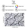 E-Retailer Waterproof PVC Refrigerator Drawer Mats/Multipurpose Mats/Fridge Mats Set of 6 Pcs (Floral Black, Size-17.5X11.5 Inch) view 3