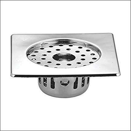 ESTYLO BATH BRAND Stainless Steel Cockroach Trap ETC SQUARE 5" X 5" Slotted Jali - (SS-304) INDIAN MADE With Chrome Finished/Floor Traps, Gutter Jali And Long Lasting Product With Heavy Quality (Cat No : 5237)