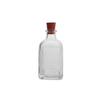 GIFTBASH Premium Square Shape Glass Diffuser Bottle with Classic Wooden Cork Lid, Pack of 4 Pcs, 100ml Each, Transparent | for Aromatherapy | for Spa view 1
