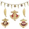 Brown leaf Bandarwal Metal Decorative Ethnic Bandarwal Toran Door Hangings best for Diwali (Design 8) view 1