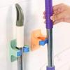 YUTIRITI 1 PC Wall Mounted Mop Broom Holder Self Adhesive Organizer Hook Bathroom Household Storage Tool - Random Color view 1