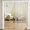 PINDIA Thread Curtain (7 Feet, White) - Pack of 2, Grommets view 2