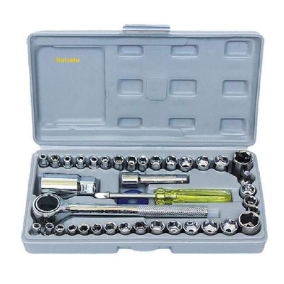Naivete 40-in-1 Pieces Wrench Tool Kit - Screwdriver and Socket Set for Automobile Motorcycle