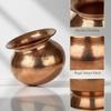 Salvus APP SOLUTIONS Copper Karwa Chauth Kalash  Traditional Pooja Lota for Karwa Chauth and Festive Rituals | Pure Copper Lota for Puja Use (3.5x3.5 Inch) view 3
