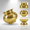 Salvus App SOLUTIONS Traditional Brass Pooja Lota - Handcrafted Indian Water Pot (8x8x7.5 cm, Golden) view 3