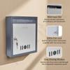 Plantex Wall Mount Letter Box - Suggestion Box/Mail Box/Post Box for Home gate with Secure Key Lock - (Dark Grey) A4 Size view 4