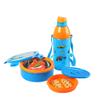 CELLO Tiffy Hotwheelz Gift Set Insulated Lunch Box & Water Bottle for Kids | Tiffin Box 460 ml, Water Bottle 400 ml, Blue & Orange | Leak Proof | Easy to Clean | Ideal for School, Picnic view 1