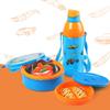 CELLO Tiffy Hotwheelz Gift Set Insulated Lunch Box & Water Bottle for Kids | Tiffin Box 460 ml, Water Bottle 400 ml, Blue & Orange | Leak Proof | Easy to Clean | Ideal for School, Picnic view 3