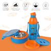 CELLO Tiffy Hotwheelz Gift Set Insulated Lunch Box & Water Bottle for Kids | Tiffin Box 460 ml, Water Bottle 400 ml, Blue & Orange | Leak Proof | Easy to Clean | Ideal for School, Picnic view 4