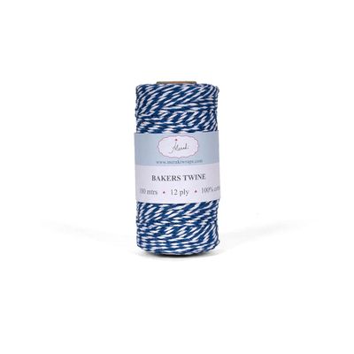 Meraki Cards Bakers Twine (Navy Blue, White)