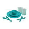 Incrizma Polypropylene Bachelor Dinner Set of 12 Pcs (Sea Green) view 1