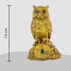 SoilMade Combo Laxmi MATA Flat Marble Idol and Golden Owl, Round Shape, Resin and Stone Made, Size Aprox 11cm and 180g, Pack of 1 Laxmi MATA Flat Marble Idol and Golden Owl in Box view 3
