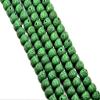 The Design Cart Dark Green Spherical Plastic Printed Beads (8 mm) (1 String) - for Jewellery Making, Decoration, Art and Craft view 1