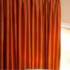 MODERN FAB Pack of 2 Royal Silky Window Curtains with Stainless Steel Eyelets - 5 feet, Colour Orange view 2