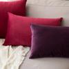 Khooti Velvet Cushion Cover, 12x12 | Wine | Pack of 2 | Solid Plain Soft & Smooth, Decorative Cushion Covers for Living Room, Bedroom, Couches, Chairs, Sofas, Beds & Home Decor view 3