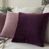 Khooti Velvet Cushion Cover, 12x12 | Wine | Pack of 2 | Solid Plain Soft & Smooth, Decorative Cushion Covers for Living Room, Bedroom, Couches, Chairs, Sofas, Beds & Home Decor view 4