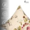 R home Beige Rose Lumbar Cushion Covers Set of 4 (1220 Inch)  Decorative Rectangular Throw Pillow Cases for Sofas, Chairs, Beds & Living Rooms | Stylish, Soft & Durable view 3