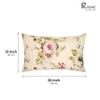 R home Beige Rose Lumbar Cushion Covers Set of 4 (1220 Inch)  Decorative Rectangular Throw Pillow Cases for Sofas, Chairs, Beds & Living Rooms | Stylish, Soft & Durable view 4